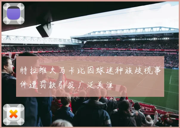 特拉维夫马卡比因球迷种族歧视事件遭罚款引发广泛关注